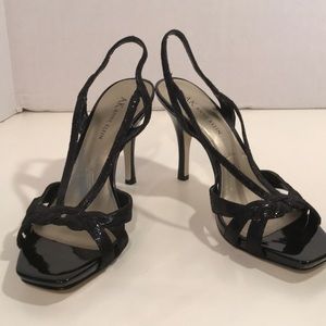 Anne Klein Black Sandals With 4 inch heel